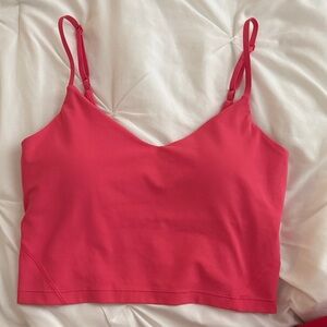 Lululemon red/pink tank top Size 6